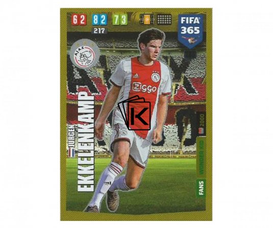 Fotbalová kartička Panini FIFA 365 – 2020 FANS Wonder Kid 285 Jergen Ekkelenkamp