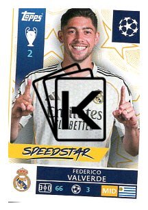 2025-26 Topps Champions League Real Madrid C.F. 391 Federico Valverde