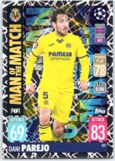 fotbalová kartička 2021-22 Topps Match Attax UEFA Champions Man of The Match 405 Dani Parejo Villarreal CF