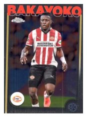 fotbalová kartička 2024-25 Topps Chrome 178 Johan Bakayoko, PSV Eindhoven