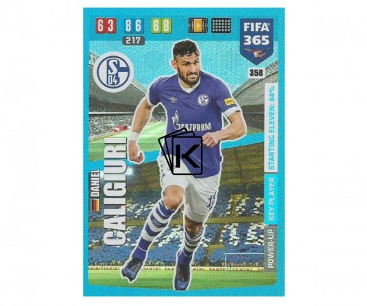 Fotbalová kartička Panini FIFA 365 – 2020 Key Player 358 Daniel Caligiuri