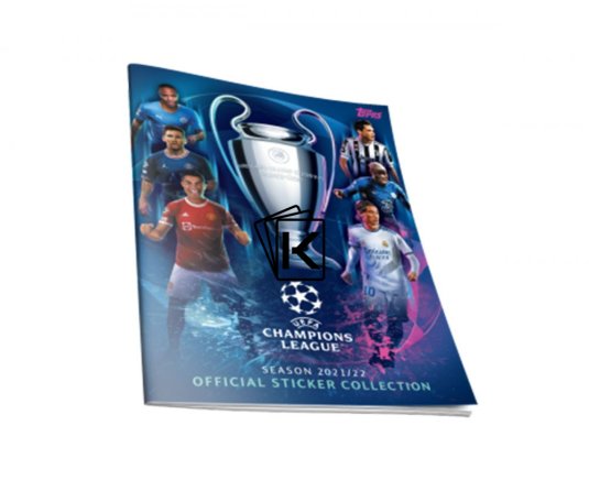 2021-22 Topps UEFA Champions League Album na samolepky + balíček samolepek zdarma