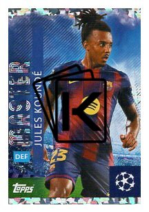 2025-26 Topps Champions League FC Barcelona 188 Jules Koundé - Master