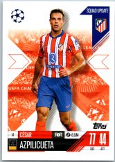 Fotbalová kartička 2024-25 Topps Match Attax EXTRA UEFA Club Competitions Squad Update 14.  César Azpilicueta (Atlético de Madrid)