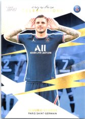 Fotbalová kartička Topps 2021-22 PSG Team Set Signature Celebrations 34 Mauro Icardi