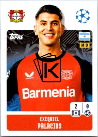 2024-25 Topps Champions League 106 Exequiel Palacios (Bayer 04 Leverkusen)