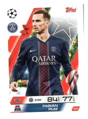 fotbalová kartička 2025-26 Topps Match Attax UCC Winter Collection Paris Saint-Germain 237 Fabián Ruiz