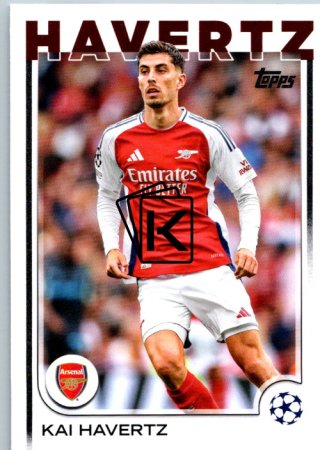 fotbalová kartička 2024-25 Topps UEFA Club Competitions Flagship 125 Kai Havertz Arsenal  FC