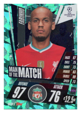 fotbalová kartička 2020-21 Topps Match Attax Champions League MTM3 Fabinho Liverpool Update