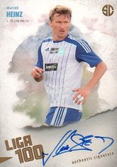 podepsaná karta 2025 Supr Cards Liga 100 HE-MAZ Marek Heinz 1.SC Znojmo FK gold /12