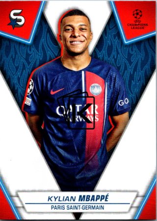 Fotbalová kartička 2023-24 Topps Superstars UEFA Club Competitions 111 Kylian Mbappé (Paris Saint-Germain)