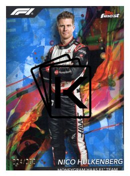 2024 Topps Finest F1 Blue Refractors /200 - 15 Nico Hulkenberg – MoneyGram Haas F1 Team