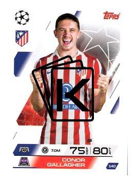 fotbalová kartička 2025-26 Topps Match Attax UCC 140 Conor Gallagher (Atlético de Madrid)