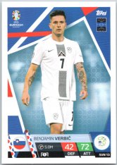 fotbalová karta Topps Match Attax EURO 2024 SVN13 Benjamin Verbič (Slovenia)