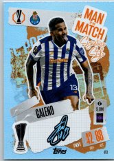 fotbalová kartička 2024-25 Topps Match Attax UEFA Club Competitions Man of the Match Signature Style 410 Galeno (FC Porto)