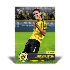 Fotbalová kartička Topps Now 2021-22 Bundesliga Giovanni Reyna Borussia Dortmund
