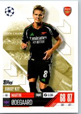 Fotbalová kartička 2024-25 Topps Match Attax EXTRA UEFA Club Competitions Away Kit 56.  Martin Ødegaard (Arsenal)