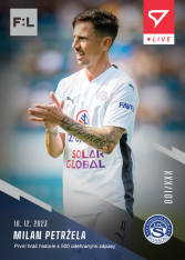 fotbalová kartička 2023-24 SportZoo Fortuna Liga Live L-22 Milan Petržela1.FC Slovácko /74