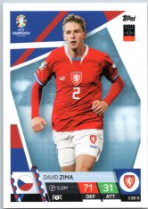 fotbalová karta Topps Match Attax EURO 2024 CZE5 David Zima (Czech Republic)
