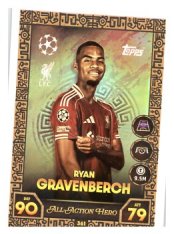 fotbalová kartička 2025-26 Topps Match Attax UCC 361 Ryan Gravenberch (Liverpool)