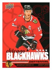 2025-26 Upper Deck Centennial Chicago Blackhawks 56 Jonathan Toews