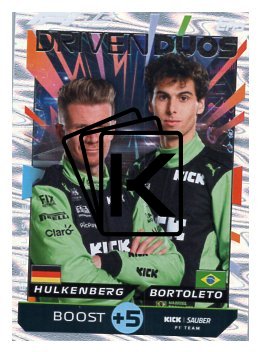 2025 Topps Turbo Attax F1 Kick Sauber Driver Duos JB12 Hulkenberg/Bortoleto