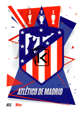 fotbalová kartička Topps Match Attax Champions League 2020-21 ATL1 Team Logo Atletico Madrid
