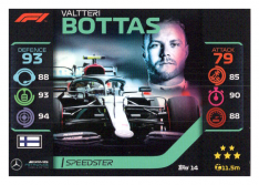 2020 Topps Formule 1Turbo Attax 14 Speedster Valtteri Bottas Mercedes AMG