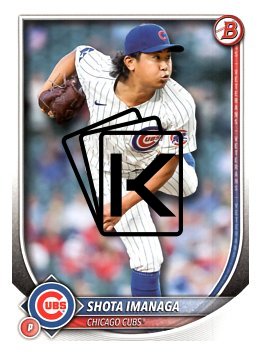 Baseballová karta 2025 Bowman 51 Shota Imanaga, Chicago Cubs