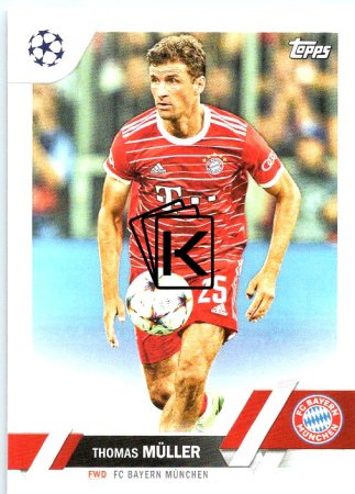 Fotbalová kartička 2022-23 Topps UEFA Club Competitions 187 Thomas Müller - FC Bayern München