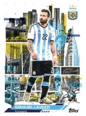 fotbalová kartička 2025-26 Topps Team Set Argentina AFA in the Apple 44 Ezequiel Lavezzi