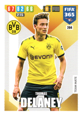 Fotbalová kartička Panini Adrenalyn XL FIFA 365 - 2020 Team Mate 204 Thomas Delaney Borussia Dortmund