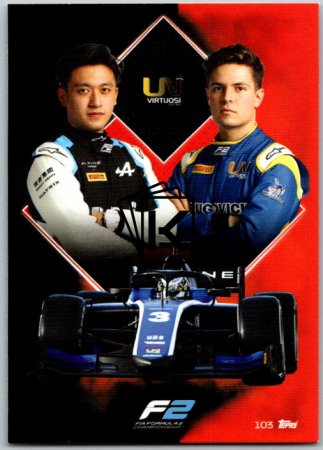 2021 Topps Formule 1 Turbo Attax 103 Team Card UNI-Virtuosi Racing