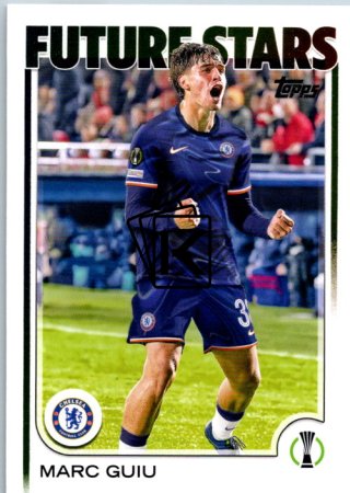 fotbalová kartička 2024-25 Topps UEFA Club Competitions Flagship 115 Marc Guiu – Future Stars Chelsea FC