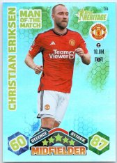 2023-24 Topps Match Attax EXTRA UEFA Club Competition Kings of Europe 314 Christian Eriksen (Manchester United)