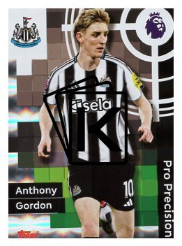fotbalová kartička 2025-26 Topps  Premier League - Pro Precision 414 Anthony Gordon (Newcastle United)