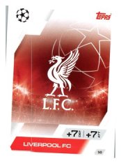 fotbalová kartička 2025-26 Topps Match Attax UCC 10 Team Logo (Liverpool)