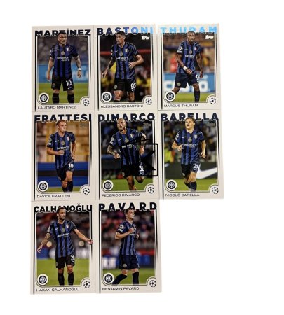 Týmový set 2024-25 Topps UEFA Club Competitions Flagship Inter Milan