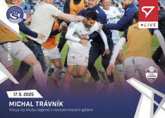 fotbalová kartička 2024-25 SportZoo Chance Liga Live L-62 Michal Trávník Slovácko