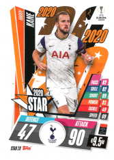 fotbalová kartička 2020-21 Topps Match Attax Champions League STAR19 Harry Kane Tottenham Hotspur