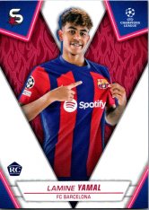 Fotbalová kartička 2023-24 Topps Superstars UEFA Club Competitions 48 Lamine Yamal (FC Barcelona) – RC