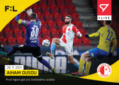fotbalová kartička SportZoo 2021-22 Live L-070 Aiham Ousou SK Slavia Praha