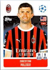 2024-25 Topps Champions League 38 Christian Pulisic (AC Milan)