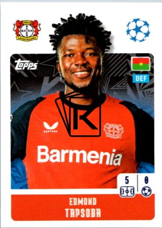 2024-25 Topps Champions League 102 Edmond Tapsoba (Bayer 04 Leverkusen)