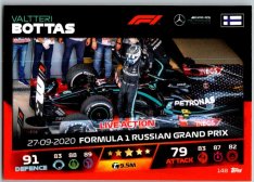 2021 Topps Formule 1 Turbo Attax Live Action 148 Valtteri Bottas Mercedes