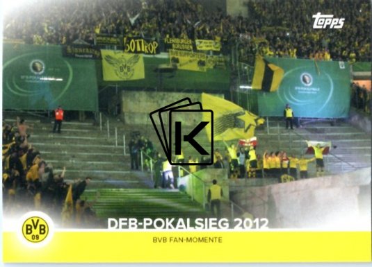 Fotbalová kartička 2021-22 Topps Borrusia Dortmund DFB Pokalsieg 2012 Fans