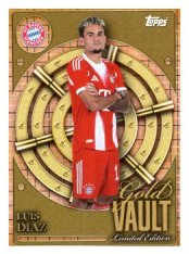 fotbalová kartička 2025-26 Topps Team set FC Bayern Munchen Gold Vault Limited Edition GV-8 Luis Díaz