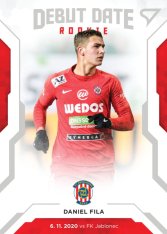 fotbalová kartička SportZoo 2020-21 Fortuna Liga Serie 2 Debut Date Rookie DR11 Daniel Fila FC Zbrojovka Brno