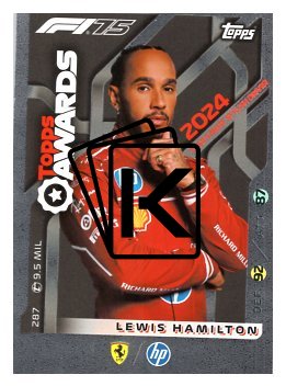 2025 Topps Turbo Attax F1 Scuderia Ferrari Topps Awards  287 Lewis Hamilton