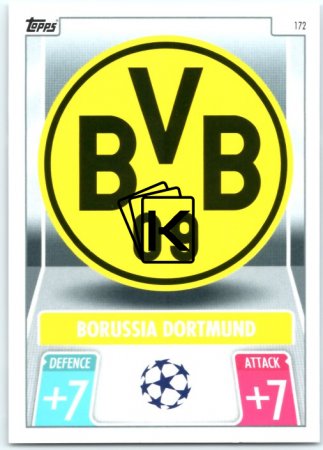 fotbalová kartička 2021-22 Topps Match Attax UEFA Champions 172 Borussia Dortmund Logo